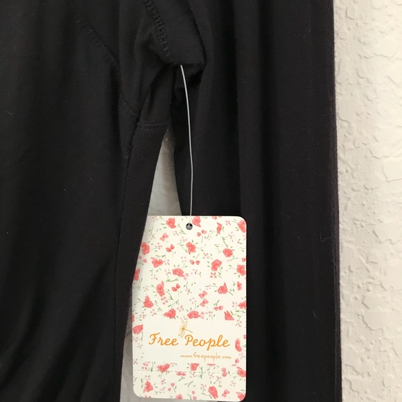 Free People NWT We the Free Black XS What a Babe - Picture 7 of 8